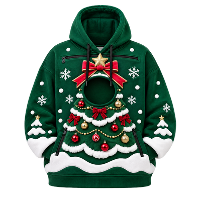 Meowkovo™ Cat Carrier Christmas Hoodie