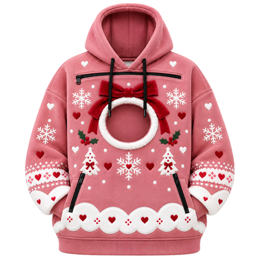 Meowkovo™ Cat Carrier Christmas Hoodie