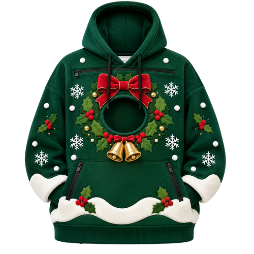 Meowkovo™ Cat Carrier Christmas Hoodie