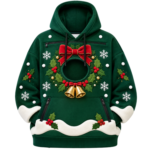 Meowkovo™ Cat Carrier Christmas Hoodie